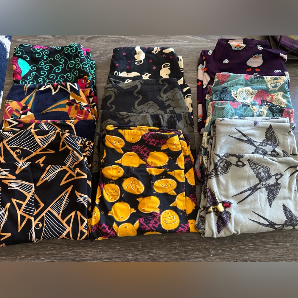 NEW Lularoe animal prints leggings bundle of 9